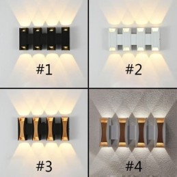 Vattentät Vägglampa Modern Aluminium Utanpåliggande Trädgårdsverandalampa
