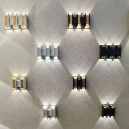 Vattentät Vägglampa Modern Aluminium Utanpåliggande Trädgårdsverandalampa
