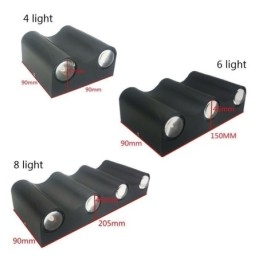 Vägglampa Aluminium Balkong Utanpåliggande Verandalampa