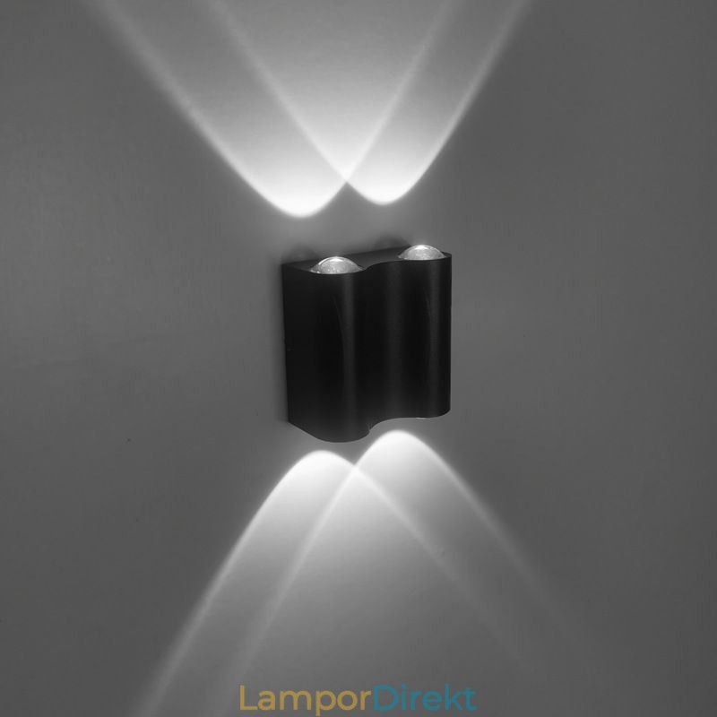 Vägglampa Aluminium Balkong Utanpåliggande Verandalampa