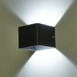Vägglampa Aluminium Balkong Utanpåliggande Kub Verandalampa