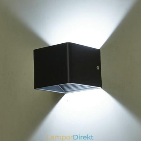 Vägglampa Aluminium Balkong Utanpåliggande Kub Verandalampa Vägglampa Aluminium Balkong Utanpåliggande Kub Verandalampa