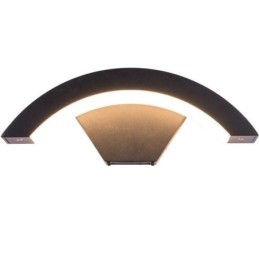 Minimalistisk Aluminiumlampa Trädgårdsvattentät Halvmånevägglampa