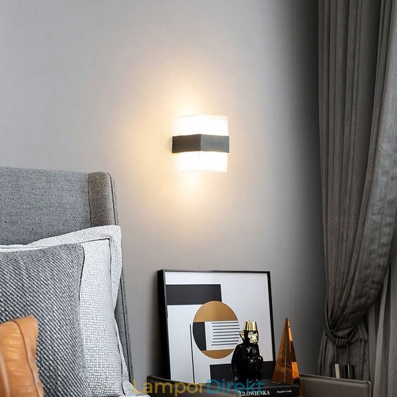 Akryl Minimalistisk Vägglampa Vattentät Vägglampa Uteplats