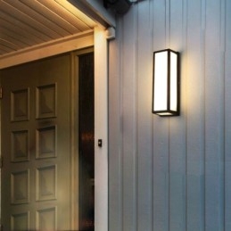 Rektangulär Vägglampa Modern Vattentät Villa Veranda Vägglampa
