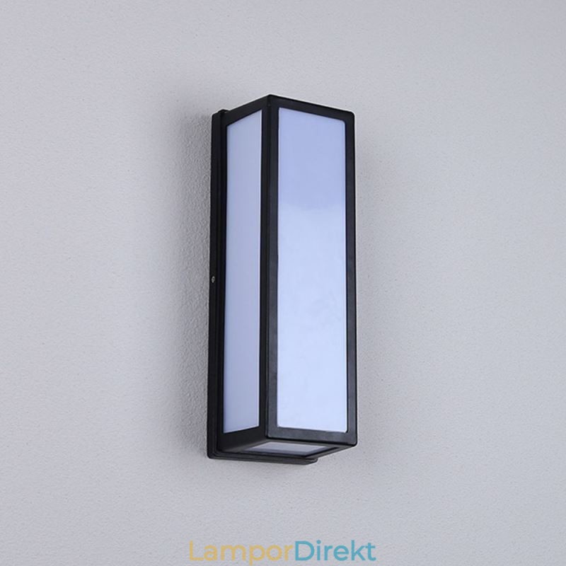 Rektangulär Vägglampa Modern Vattentät Villa Veranda Vägglampa