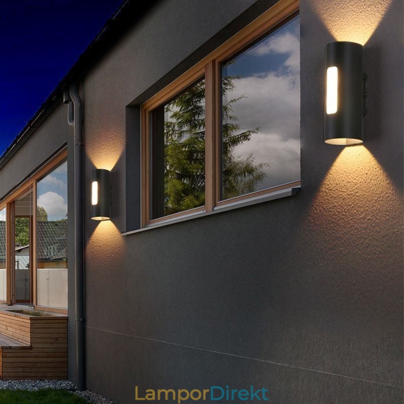 Vattentät Vägglampa Aluminium Vägglampa Innergård