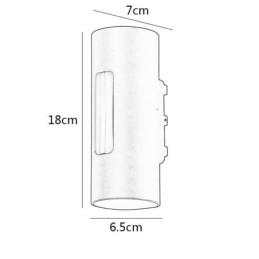Vattentät Vägglampa Aluminium Vägglampa Innergård