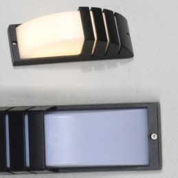 Vattentät Utomhus Veranda Ljus Svart Aluminium Vägglampa Trädgård Innergård Ljus
