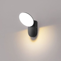 Modern Minimalistisk Aluminium Lampa Trädgård Vattentät Crescent Vägglampa