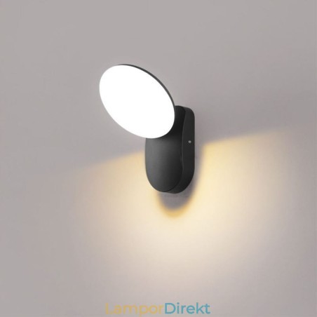 Modern Minimalistisk Aluminium Lampa Trädgård Vattentät Crescent Vägglampa Modern Minimalistisk Aluminium Lampa Trädgård Vattentät Crescent Vägglampa