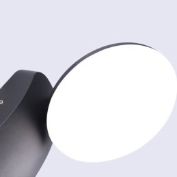 Modern Minimalistisk Aluminium Lampa Trädgård Vattentät Crescent Vägglampa