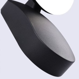 Modern Minimalistisk Aluminium Lampa Trädgård Vattentät Crescent Vägglampa