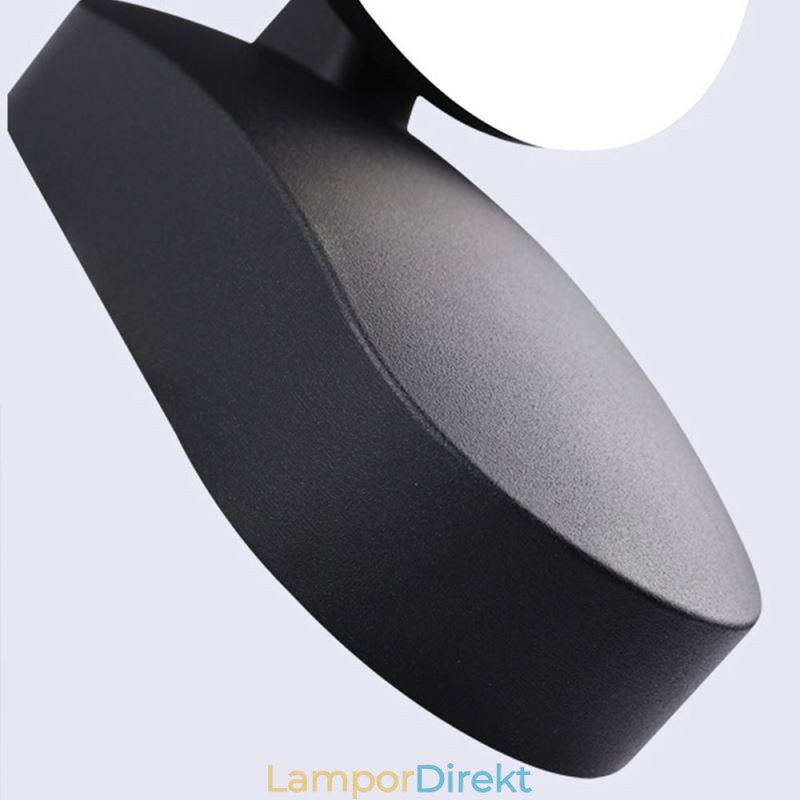 Modern Minimalistisk Aluminium Lampa Trädgård Vattentät Crescent Vägglampa