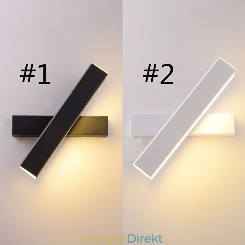 Vägglampa Vridbar Sängbelysning Lampa Aluminium