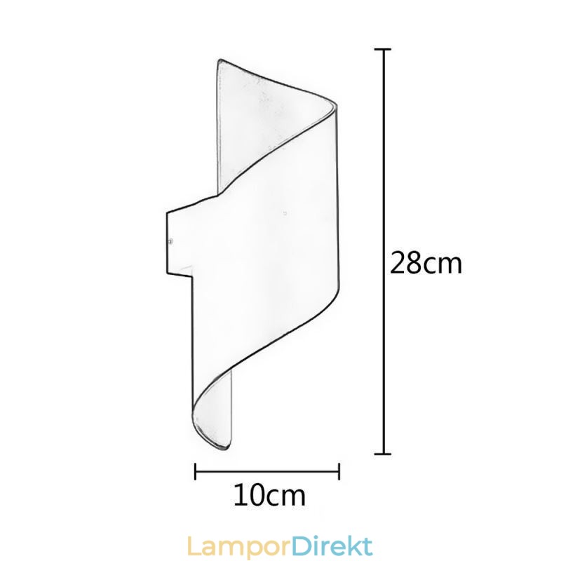 Aluminium Vägglampor Vattentät Vägglampa Innergård Veranda