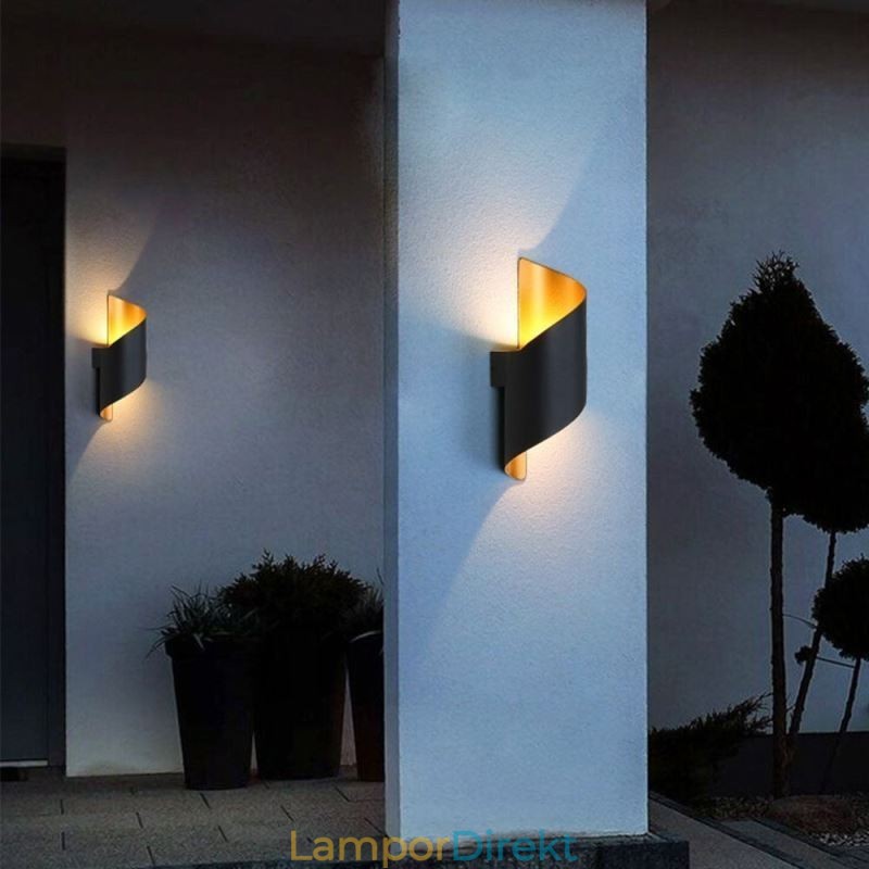 Aluminium Vägglampor Vattentät Vägglampa Innergård Veranda