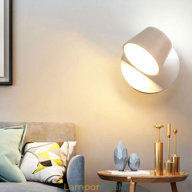 Modern Vägglampa Roterbar Vägglampa Aluminium