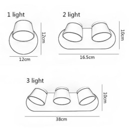 Modern Vägglampa Roterbar Vägglampa Aluminium