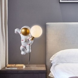 Modern Vägglampa Kreativ Astronaut Resin Vägglampa Barn
