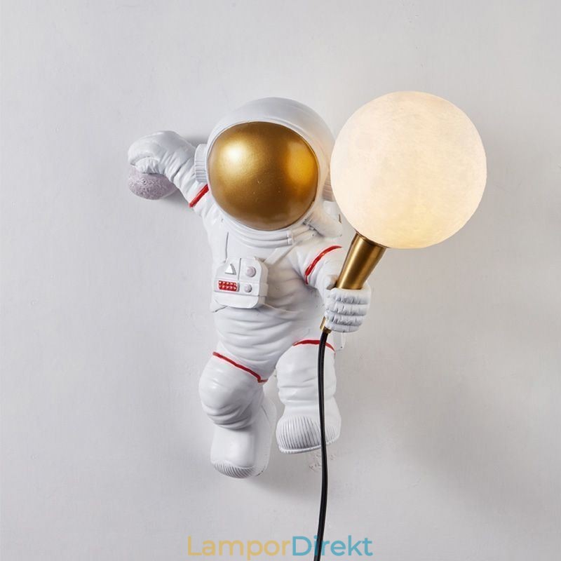 Modern Vägglampa Kreativ Astronaut Resin Vägglampa Barn