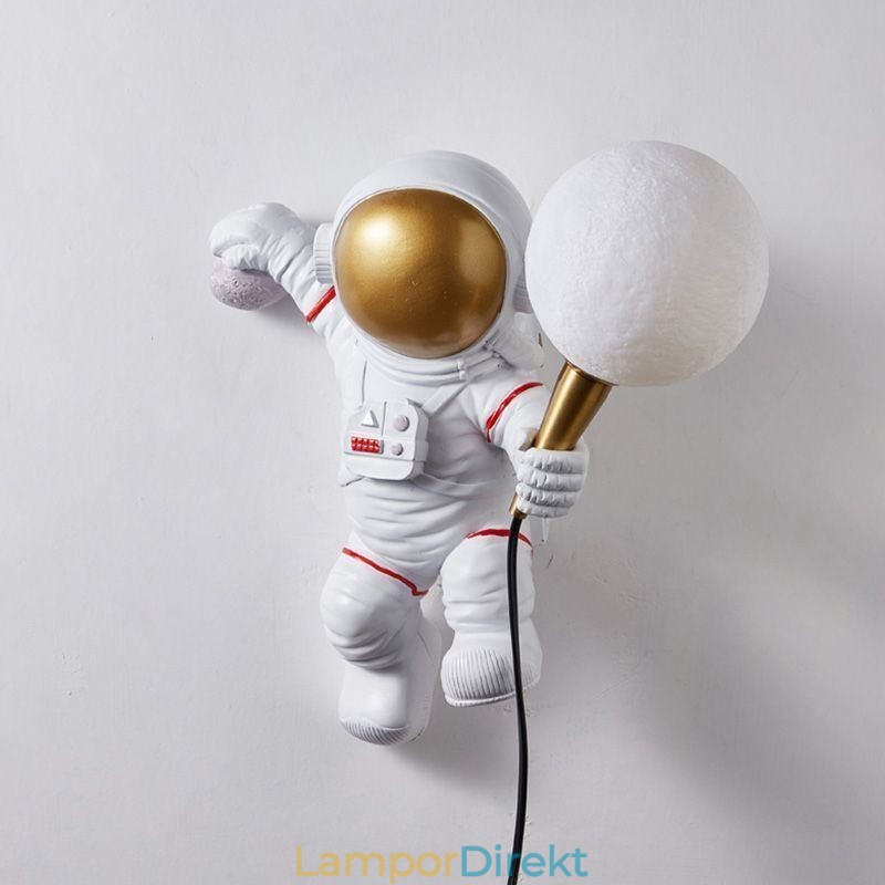 Modern Vägglampa Kreativ Astronaut Resin Vägglampa Barn
