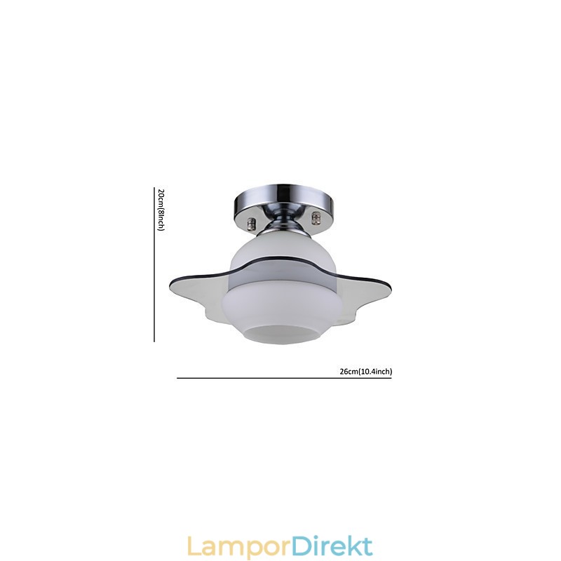 Modern Taklampa Flush Mount 1 Light Contemporary Metal