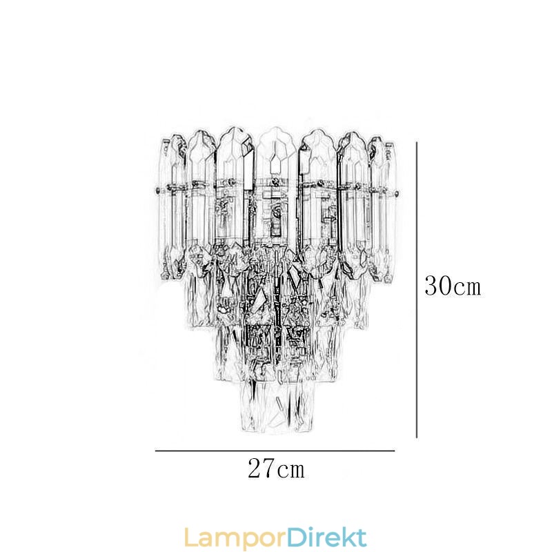 Crystal Vägglampa Vägglampa Modern K9 Crystal Vägglampa