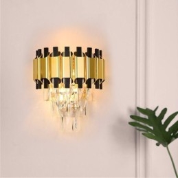 Hängande Kristall Modern Väggljuslampa Hardwired 11,81" Hög Armatur