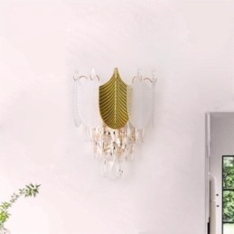 Crystal Wall Sconce Modern Vägglampa 2X Sockel