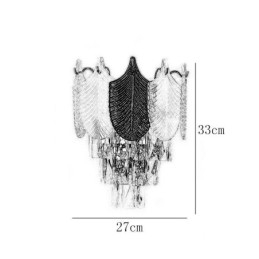 Crystal Wall Sconce Modern Vägglampa 2X Sockel