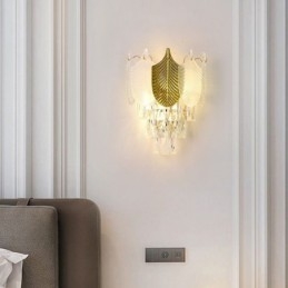 Crystal Wall Sconce Modern Vägglampa 2X Sockel