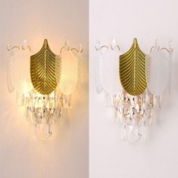 Crystal Wall Sconce Modern Vägglampa 2X Sockel