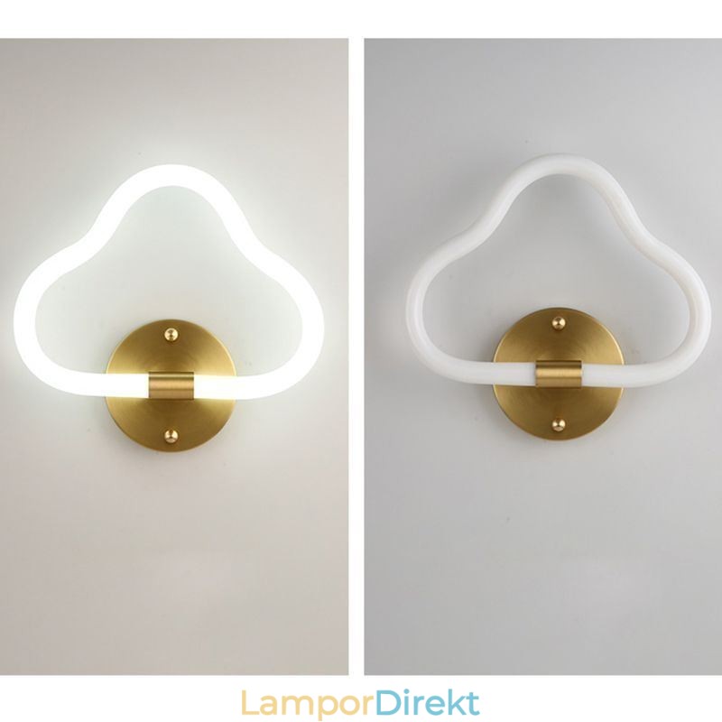 Molnformad Vägglampa Konst Dekorativa Lampor