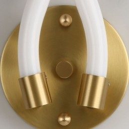 Modern Vägglampa Kreativitet Sconce Vägglampa Koppar Får Horn 2 Lampor