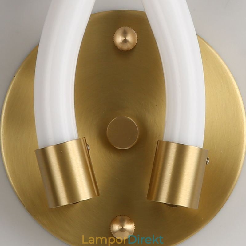 Modern Vägglampa Kreativitet Sconce Vägglampa Koppar Får Horn 2 Lampor