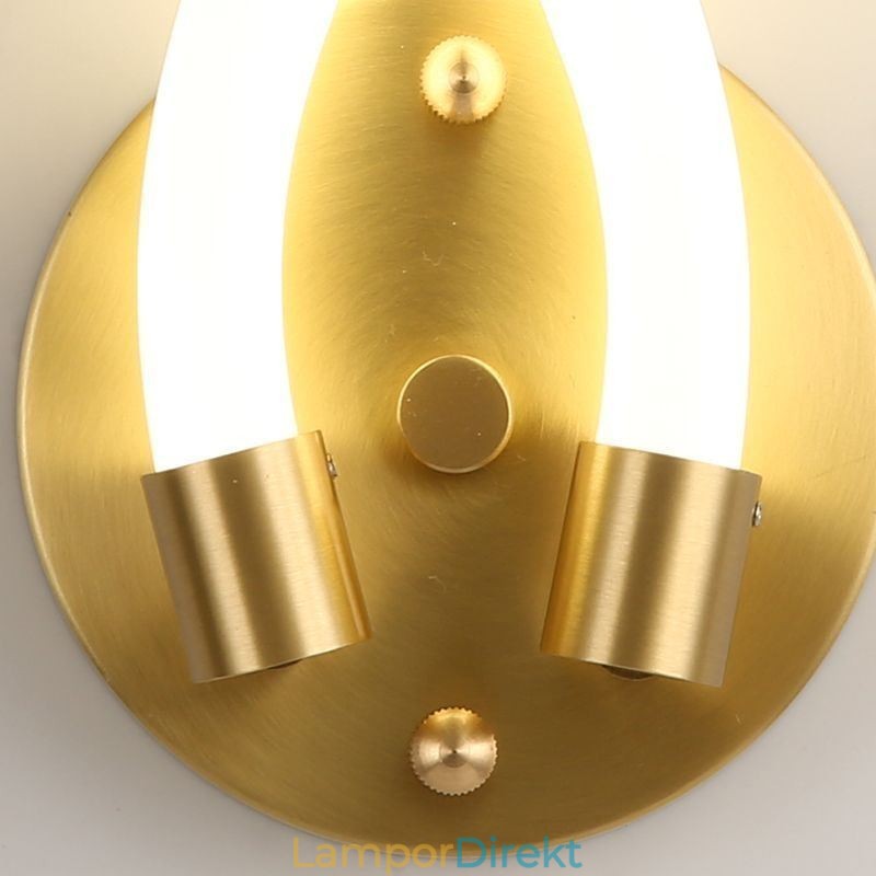 Modern Vägglampa Kreativitet Sconce Vägglampa Koppar Får Horn 2 Lampor