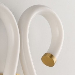 Modern Vägglampa Kreativitet Sconce Vägglampa Koppar Får Horn 2 Lampor
