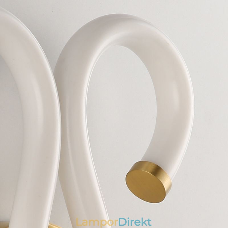 Modern Vägglampa Kreativitet Sconce Vägglampa Koppar Får Horn 2 Lampor