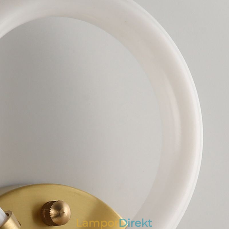Moderna Vägglampor Rund Ringvägglampetter Tricolor Dimming