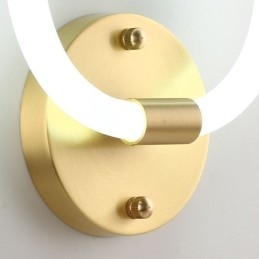 Moderna Vägglampor Rund Ringvägglampetter Tricolor Dimming