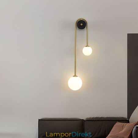 Globe Glas Vägglampa Belysning Modern Mässing Vägglampa Globe Glas Vägglampa Belysning Modern Mässing Vägglampa