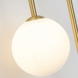 Globe Glas Vägglampa Belysning Modern Mässing Vägglampa