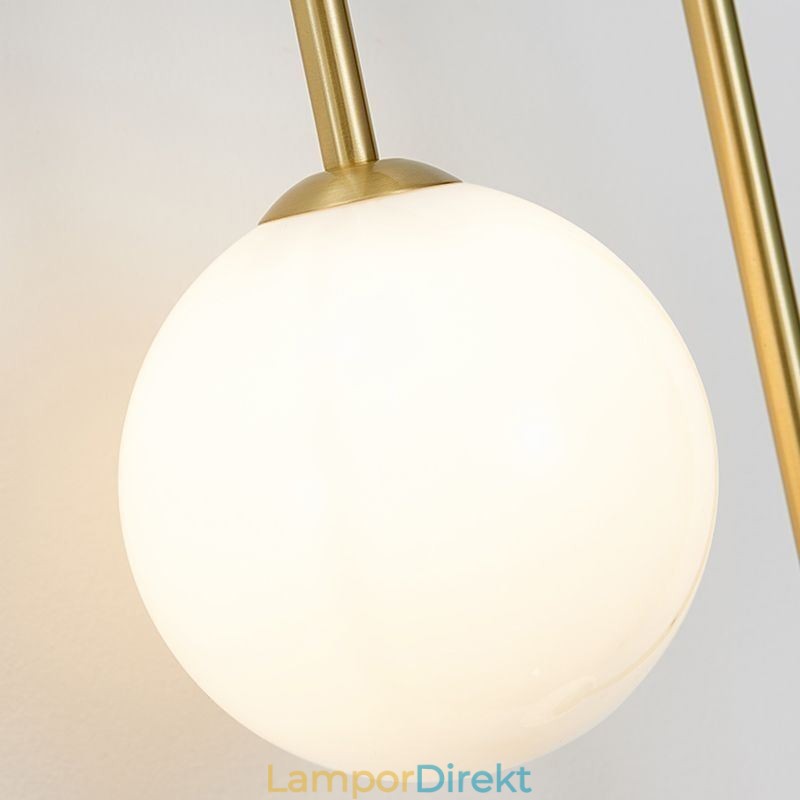 Globe Glas Vägglampa Belysning Modern Mässing Vägglampa