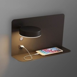 Vägglampa Roterbar Sconce Light Med Usb-Laddningsport