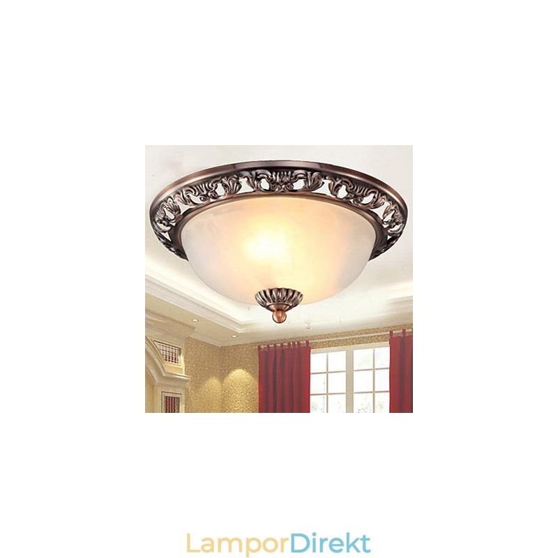 Europe Type Resin Glas Kupol Ljus Sweet To Absorb Dome Light Lamp