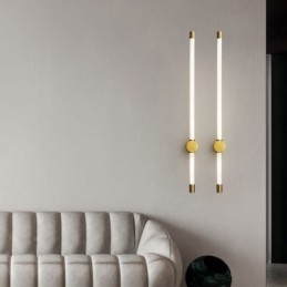 Mässing Sconce Modern Akryl Strip Wall Light