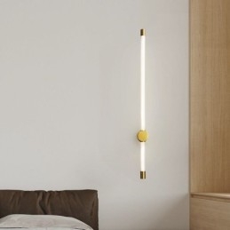 Mässing Sconce Modern Akryl Strip Wall Light