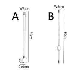 Mässing Sconce Modern Akryl Strip Wall Light