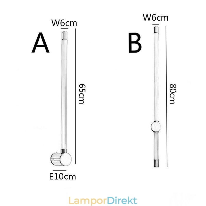 Mässing Sconce Modern Akryl Strip Wall Light